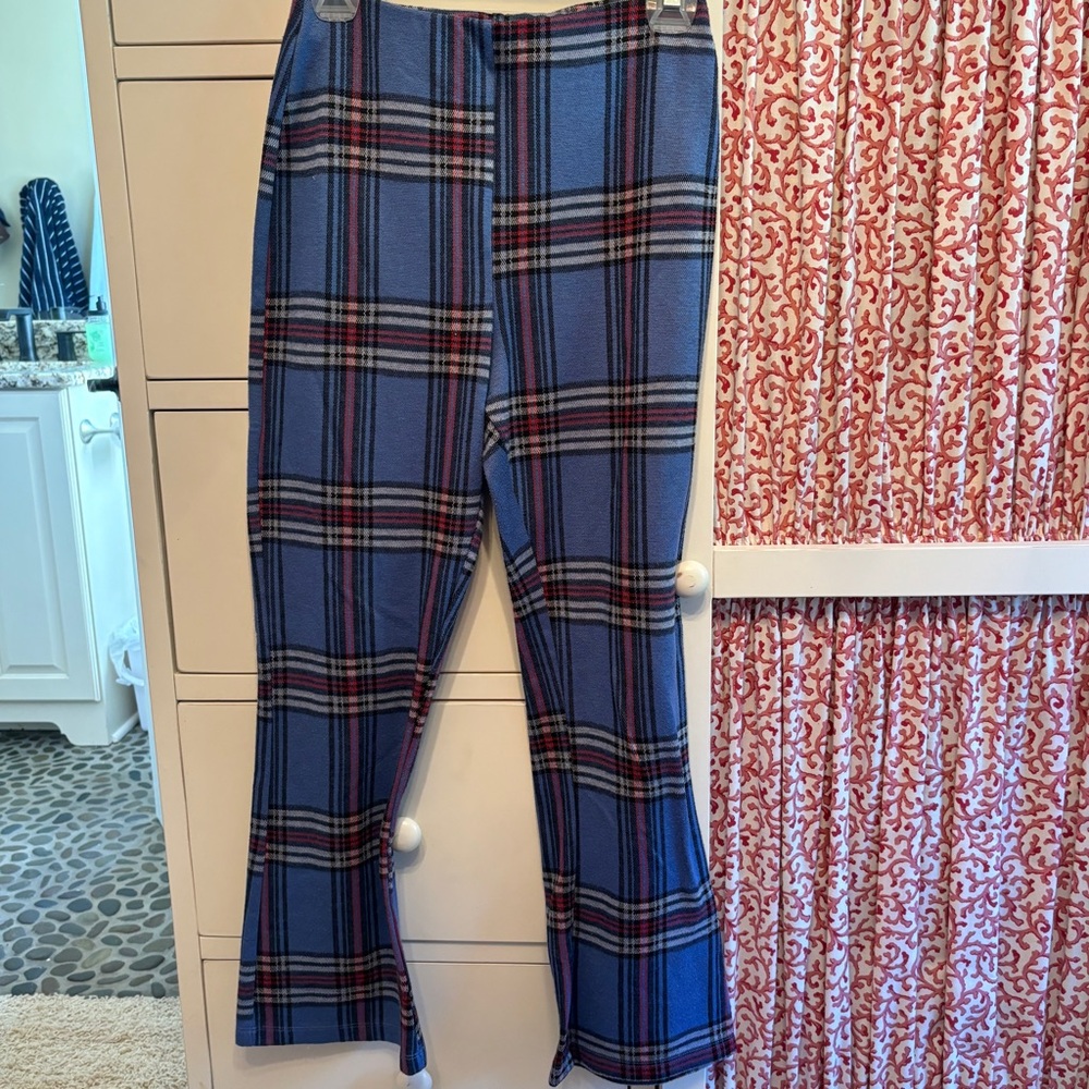 Urban outfitters plaid stretchy pants